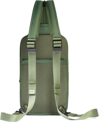 Рюкзак слинг мужской Piquadro Orion CA6625S136/VE хаки ткань/натур.кожа