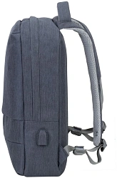 Рюкзак для ноутбука 15.6" Riva 7562 темно-серый полиэстер