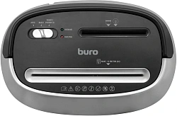 Шредер Buro Office BU-S1201 черный/серебристый с автоподачей (секр.P-3) фрагменты 12лист. 25лтр. скрепки скобы пл.карты CD