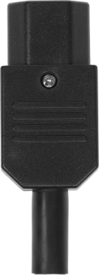 Вилка Lanmaster LAN-IEC-320-C13 (упак.:1шт) 1м черный