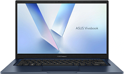 Ноутбук Asus VivoBook 14 X1404VA-I38128 Core i3 1315U 8Gb SSD128Gb Intel UHD Graphics 14" IPS FHD (1920x1080) Windows 11 Home blue WiFi BT Cam (90NB10I1-M015F0)