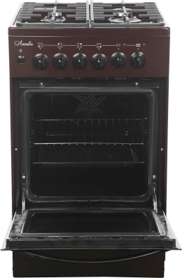 Плита Комбинированная Лысьва ЭГ 404 МС-2у коричневый (без крышки) реш.чугун