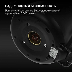 Чайник электрический Hyundai HYK-S5500 0.7л. 1000Вт черный/черный корпус: металл