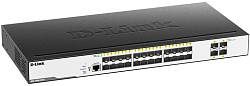 Коммутатор D-Link DGS-3000-28XS/B1A (L2) 24SFP 4SFP+ управляемый