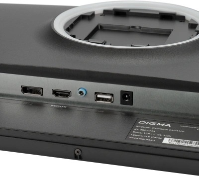 Монитор Digma 23.8" Overdrive 24P410F черный IPS LED 2ms 16:9 HDMI матовая 300cd 178гр/178гр 1920x1080 200Hz G-Sync FreeSync DP FHD USB 2.8кг