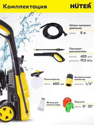 Минимойка Huter W195-QL 2500Вт (70/8/14)