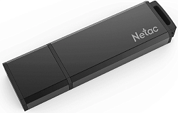 Флеш Диск Netac 64GB U351 NT03U351N-064G-20BK USB2.0 черный