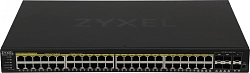 Коммутатор Zyxel GS2220-50HP-EU0101F (L2) 44x1Гбит/с 4xКомбо(1000BASE-T/SFP) 2SFP 48PoE+ 375W управляемый