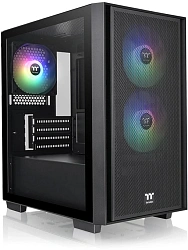 Корпус Thermaltake Versa H16 TG ARGB черный без БП mATX 4x120mm 2x140mm 1xUSB2.0 2xUSB3.0 audio bott PSU