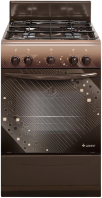 Плита Газовая Gefest ПГ 5100 0018 коричневый (без крышки) реш.сталь