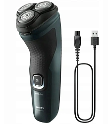 Бритва роторная Philips X3052/00 реж.эл.:3 питан.:аккум. зеленый