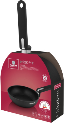 Сковорода Rondell Modern RDA-1721 круглая 26см покрытие: Xylan Plus ручка несъемная (без крышки) черный
