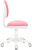Кресло детское Бюрократ KD-3 розовый TW-13A крестов. пластик белый