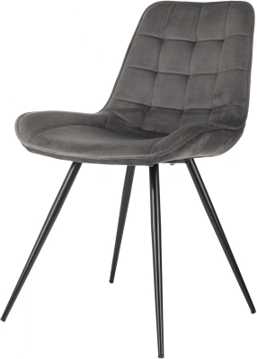 Стул для дома Бюрократ CH-K2_4 комплект 4шт т.серый Holland 18 металл черный на ножках (CH-K2_1/HL18_4)