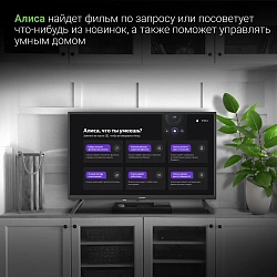 Телевизор LED Digma 32" DM-LED32SBB31 Яндекс.ТВ черный HD 60Hz DVB-T DVB-T2 DVB-C DVB-S DVB-S2 USB WiFi Smart TV