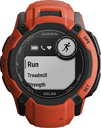 Смарт-часы Garmin Instinct 2X Solar 1.1" LCD корп.красный рем.красный (010-02805-01)