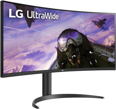 Монитор LG 34" UltraWide 34WP65C-B черный VA LED 21:9 HDMI M/M матовая HAS 300cd 178гр/178гр 3440x1440 160Hz FreeSync DP UW 7.7кг