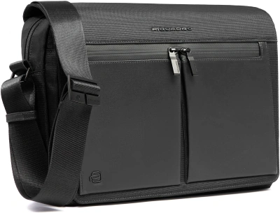 Сумка-мессенджер для ноутбука Piquadro Orion CA6627S136/N черный ткань/натур.кожа