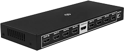 Сплиттер аудио-видео Digma DHSP-v2x8 HDMI (f)/8xHDMI (f) черный
