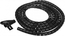 Кабельный органайзер Buro BU-CABORG-2X300 Spiral Hose 20x3000мм черный