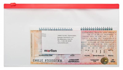 Папка на молнии ZIP Бюрократ -BPM6AGRN полипропилен 0.15мм карм.для визит. цвет молнии зеленый Travel формат