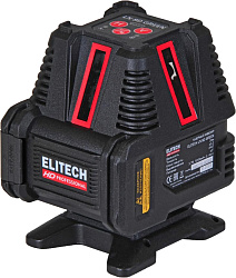Нивелир лазерн. Elitech LN 8D GREEN 2кл.лаз. 520нм цв.луч. зеленый 5луч. (204735)