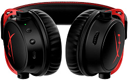 Наушники с микрофоном HyperX Cloud Alpha Wireless (CA002) черный/красный 1.8м мониторные Radio оголовье (4P5D4AA)