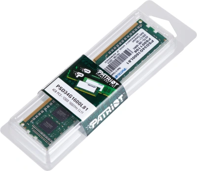 Память DDR3L 4Gb 1600MHz Patriot PSD34G1600L81 Signature RTL PC3-12800 CL11 DIMM 240-pin 1.35В single rank Ret