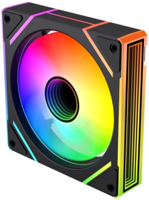 Вентилятор для корпуса Bloody BD-CF120ARGB2 LCD ARGB 120х120x25 черный 4-pin 26дБ (BD-CF120ARGB2-BK) Ret