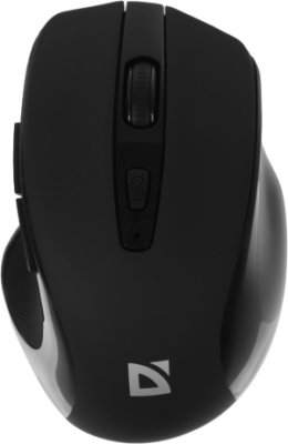 Мышь Defender Prime MB-053 черный оптическая 1600dpi silent беспров. USB для ноутбука 5but (52053)