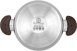 Кастрюля Rondell Coffee Bean RDS-1645 5.7л. d=24см (с крышкой) стальной