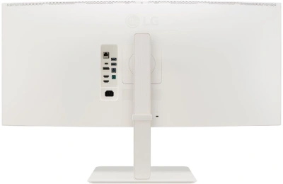 Монитор LG 38" UltraWide 38WR85QC-W белый NANO IPS LED 21:9 HDMI M/M матовая HAS Piv 600cd 178гр/178гр 3840x1600 144Hz FreeSync Premium Pro DP WQ+ USB 10.5кг