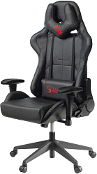 Кресло игровое A4Tech Bloody GC-500 черный экокожа крестов.