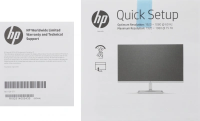 Монитор HP 23.8" M24fw белый IPS 16:9 HDMI 300cd 178гр/178гр 1920x1080 75Hz FreeSync VGA FHD 2.5кг