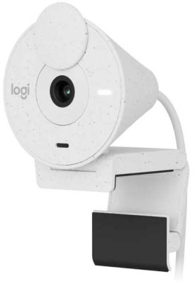 Камера Web Logitech HD Webcam Brio 300 белый 2Mpix (1920x1080) USB Type-C с микрофоном (960-001442)