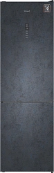 Холодильник Weissgauff WRK 2000 Total NoFrost Inverter Rock Glass 2-хкамерн. графит инвертер