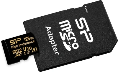 Флеш карта microSDXC 128GB Silicon Power SP128GBSTXDV3V1HSP High Endurance V30 A1 + adapter