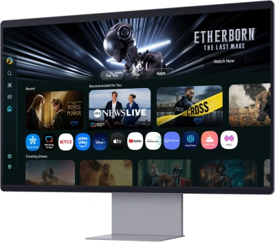 Монитор Samsung 32" Odyssey OLED G8 LS32FM902SIXCI серебристый OLED LED 16:9 HDMI матовая HAS Piv 260cd 178гр/178гр 3840x2160 DP 4K USB 8.4кг