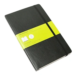 Блокнот Moleskine CLASSIC SOFT QP618 Large 130х210мм 192стр. нелинованный мягкая обложка черный