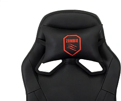 Кресло игровое Zombie 50 черный экокожа крестов. пластик пластик черный