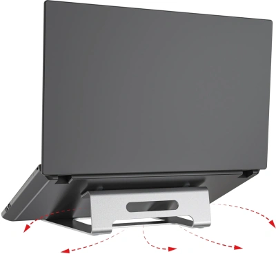 Подставка для ноутбука Cactus CS-NB-AL 15.4" 235x235 серебристый