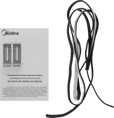 Газовая варочная поверхность Midea MG3260TGW белый