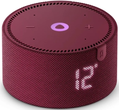 Умная колонка Yandex Станция Мини с часами Алиса красный 10W 1.0 BT 10м (YNDX-00020R)