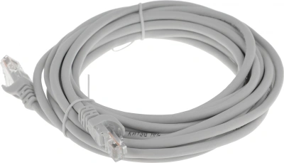 Патч-корд ITK PC01-C5EU-5M UTP RJ-45 вил.-вилка RJ-45 кат.5E 5м серый ПВХ (уп.:1шт)