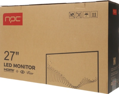 Монитор NPC 27" MU2719-B черный IPS LED 16:9 HDMI M/M матовая HAS Piv 1000:1 300cd 178гр/178гр 3840x2160 144Hz G-Sync DP 4K 6.1кг