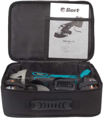 Углошлифовальная машина Bort BWS-18Li-125 1000Вт 9000об/мин рез.шпин.:M14 d=125мм (93722340)