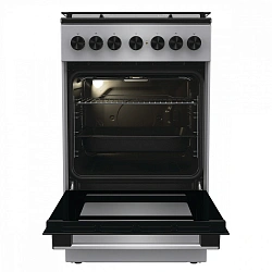 Плита Комбинированная Gorenje GK5B44SF серебристый (стеклянная крышка) реш.чугун