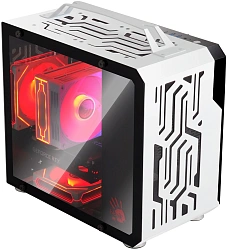 Корпус Bloody BD-CC110 белый/черный без БП mATX 5x120mm 2xUSB3.0 audio