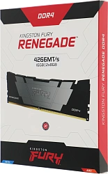 Память DDR4 2x8GB 4266MHz Kingston KF442C19RB2K2/16 Fury Renegade Black RTL Gaming PC4-34100 CL19 DIMM 288-pin 1.4В single rank с радиатором Ret