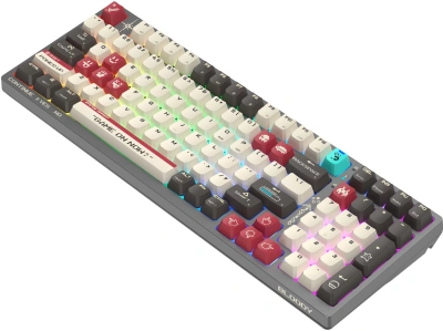 Клавиатура A4Tech Bloody WS98 Pixels Red механическая темно-серый/белый USB беспроводная BT/Radio Multimedia for gamer LED (WS98)